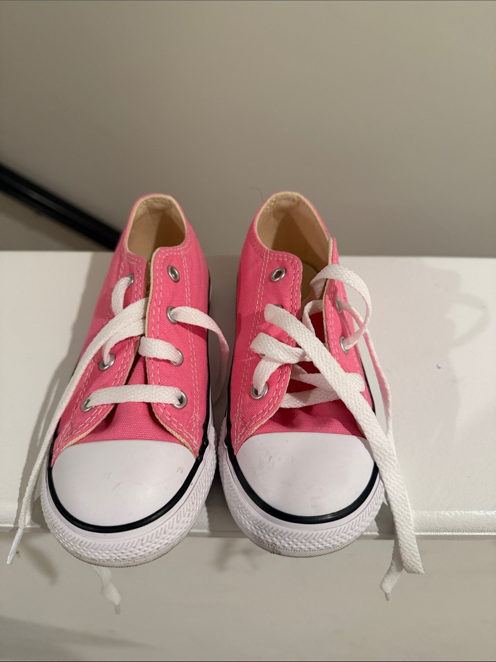 Pink Kids Canvas Sneaker Shoes - Classic Low Top